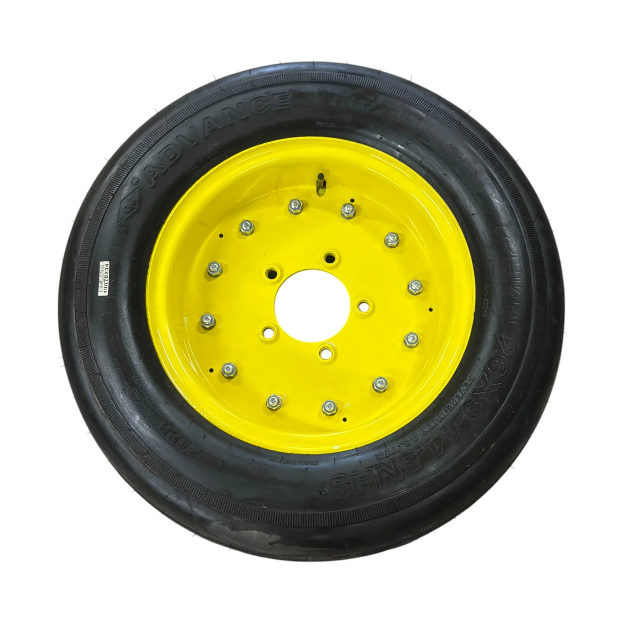 AW34779 Genuine John Deere Tire and Wheel Assembly 24 PR - Truck To Trailer