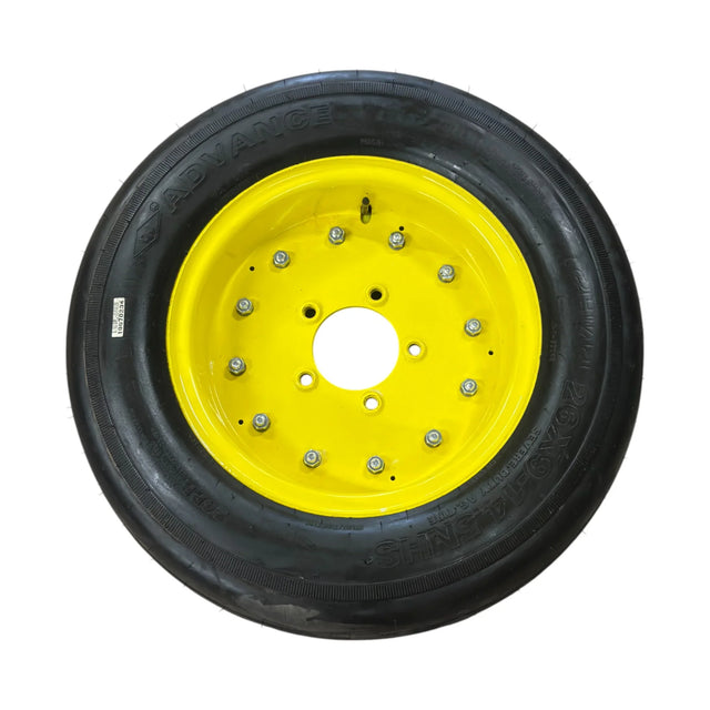 AW34779 Genuine John Deere Tire and Wheel Assembly 24 PR - Truck To Trailer