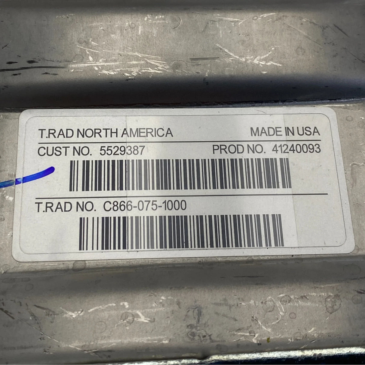 5341879RX Genuine Cummins EGR Exhaust Gas Recirculation Cooler - Truck To Trailer