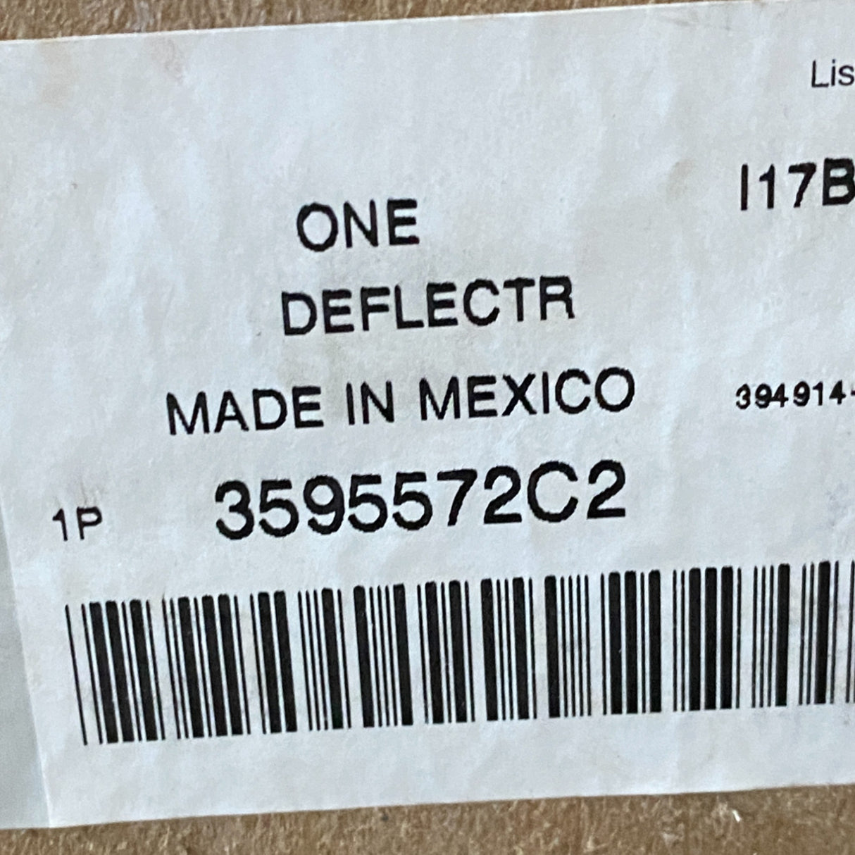 3595572C2 Genuine International Left Side Air Deflector Cab Extender