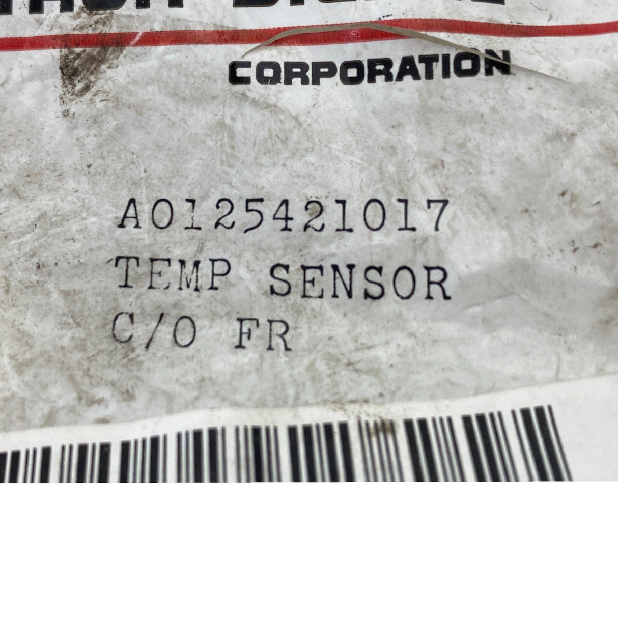 A0125421017 Genuine Detroit Diesel Oil Temperature Sensor - Truck To Trailer