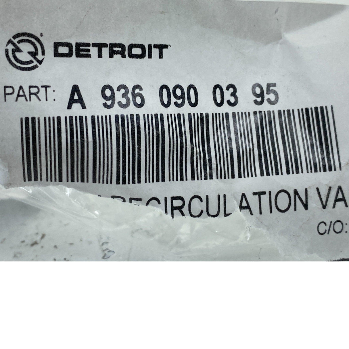 A9360900395 Genuine Detroit Diesel Fuel Recirculation Valve - Truck To Trailer