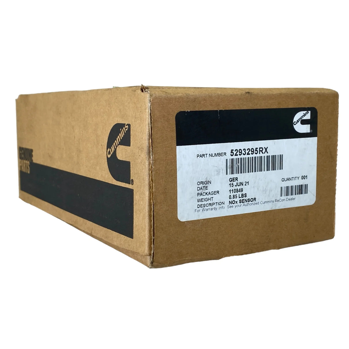 2872297RX Genuine Cummins Nox Nitrogen Oxide Sensor - Truck To Trailer