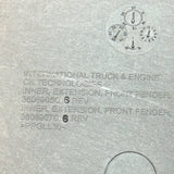 3608907C3 Genuine International Left Side Inner Extension Front Fender - Truck To Trailer