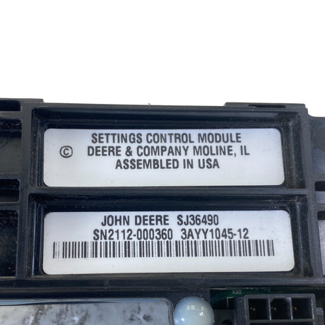 SJ36490 Genuine John Deere Settings Control Module