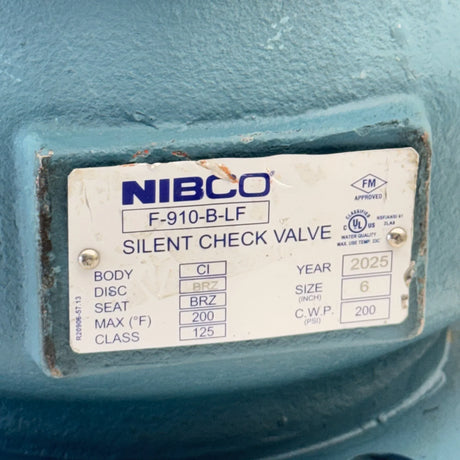 F-910-B-LF Nibco Flanged Check Valve - Truck To Trailer