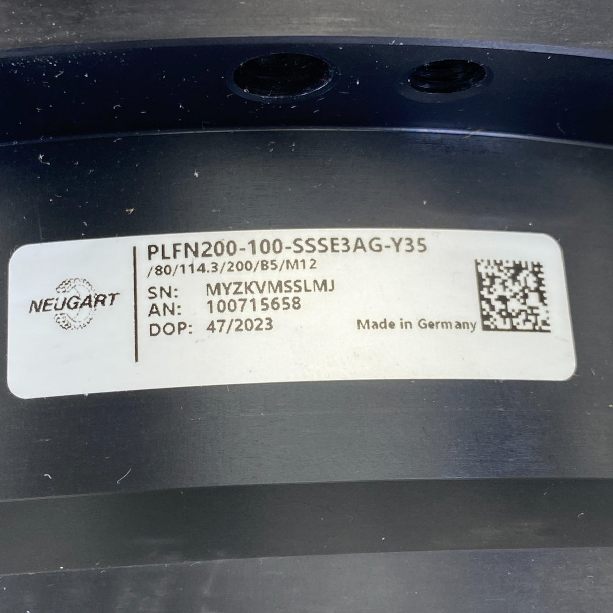 PLFN200-100-SSSE3AG-Y35 Neugart Planetary Gearbox