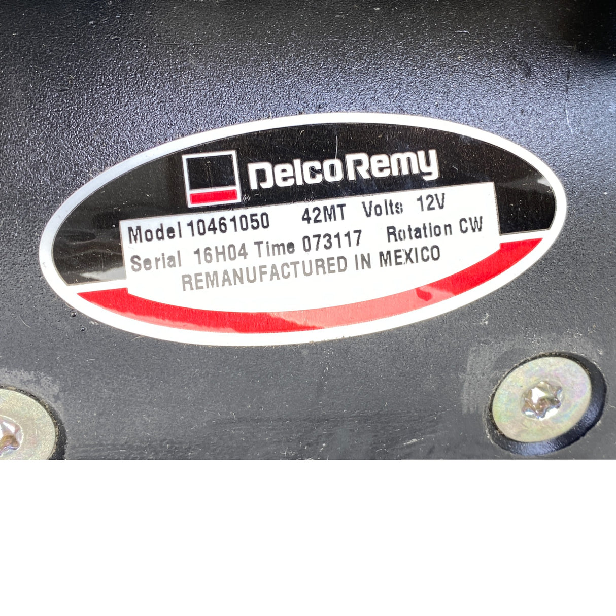 10461050 Genuine Delco Remy Starter Motor 12V