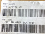 233499-66 National Seating Right Side Armrest Graphite Cloth - Truck To Trailer