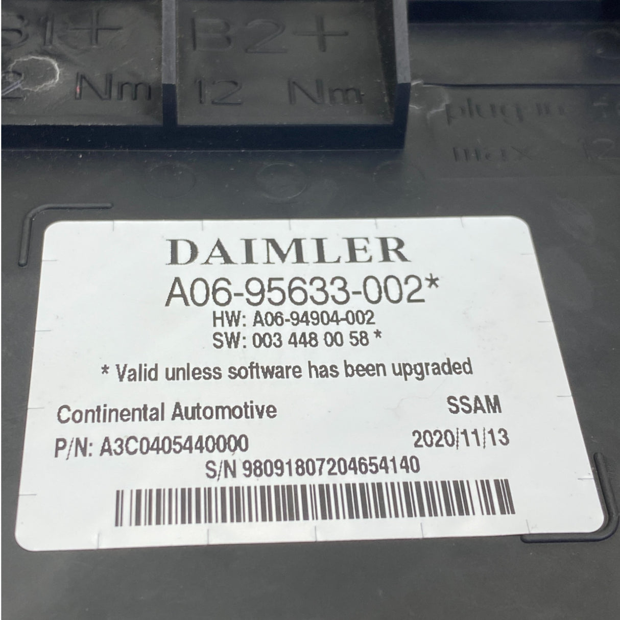 A06-95633-002 Genuine Freightliner Cascadia P4 Single Sam Fuse Panel