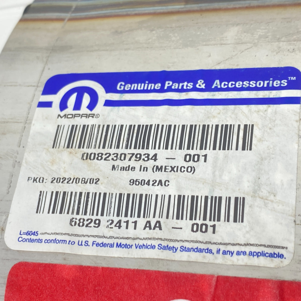 68292411AA Genuine Mopar SCR Catalytic Converter