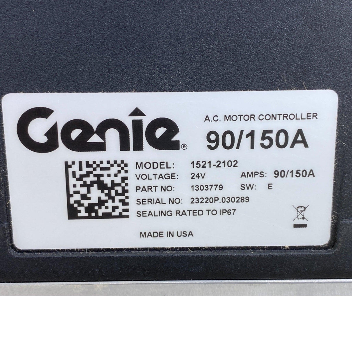 1521-2102 1303779 Genuine Genie AC Motor Controller 24V 90A 150A - Truck To Trailer