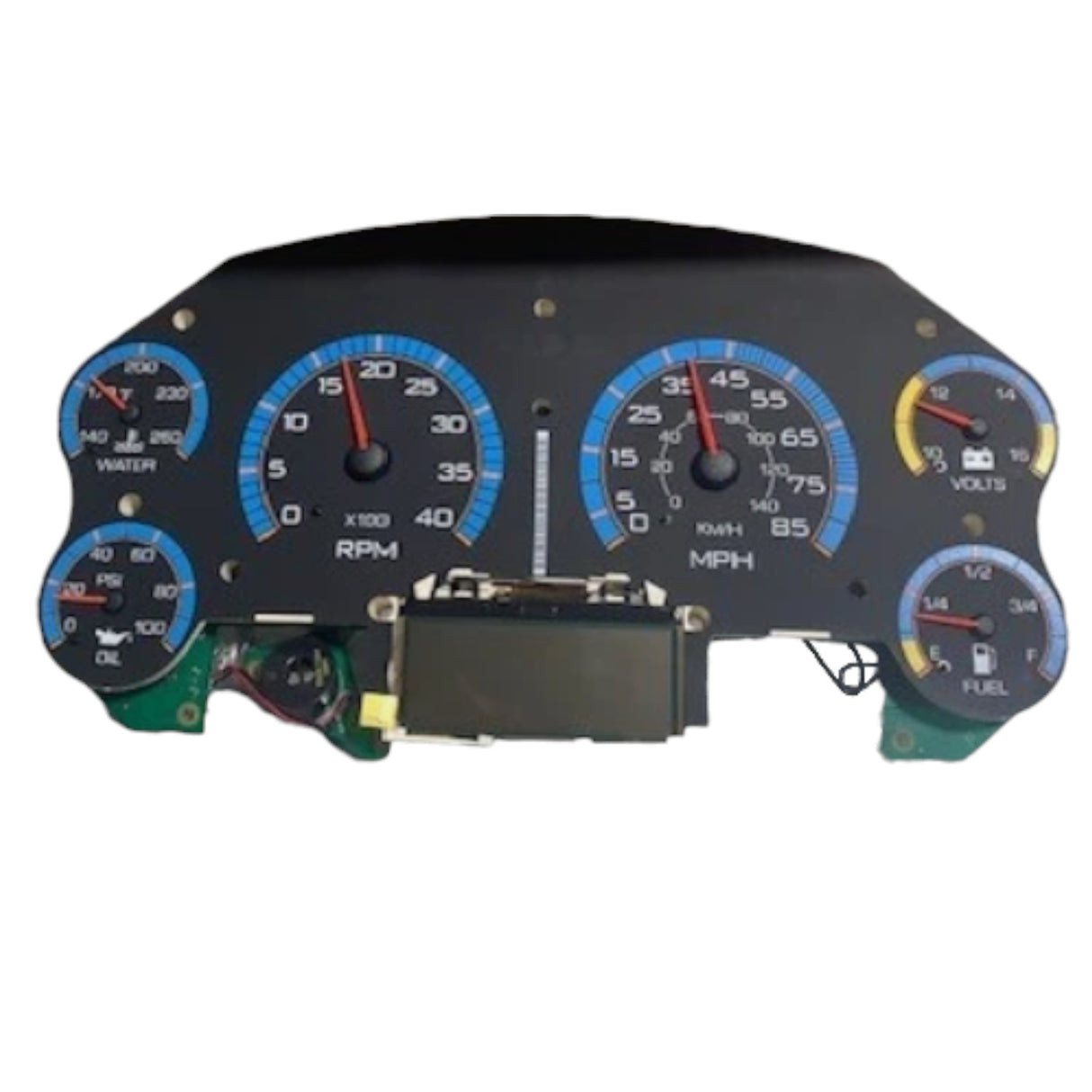 2602893C91 Navistar Cluster Instrument Ctr Mdgl Bl