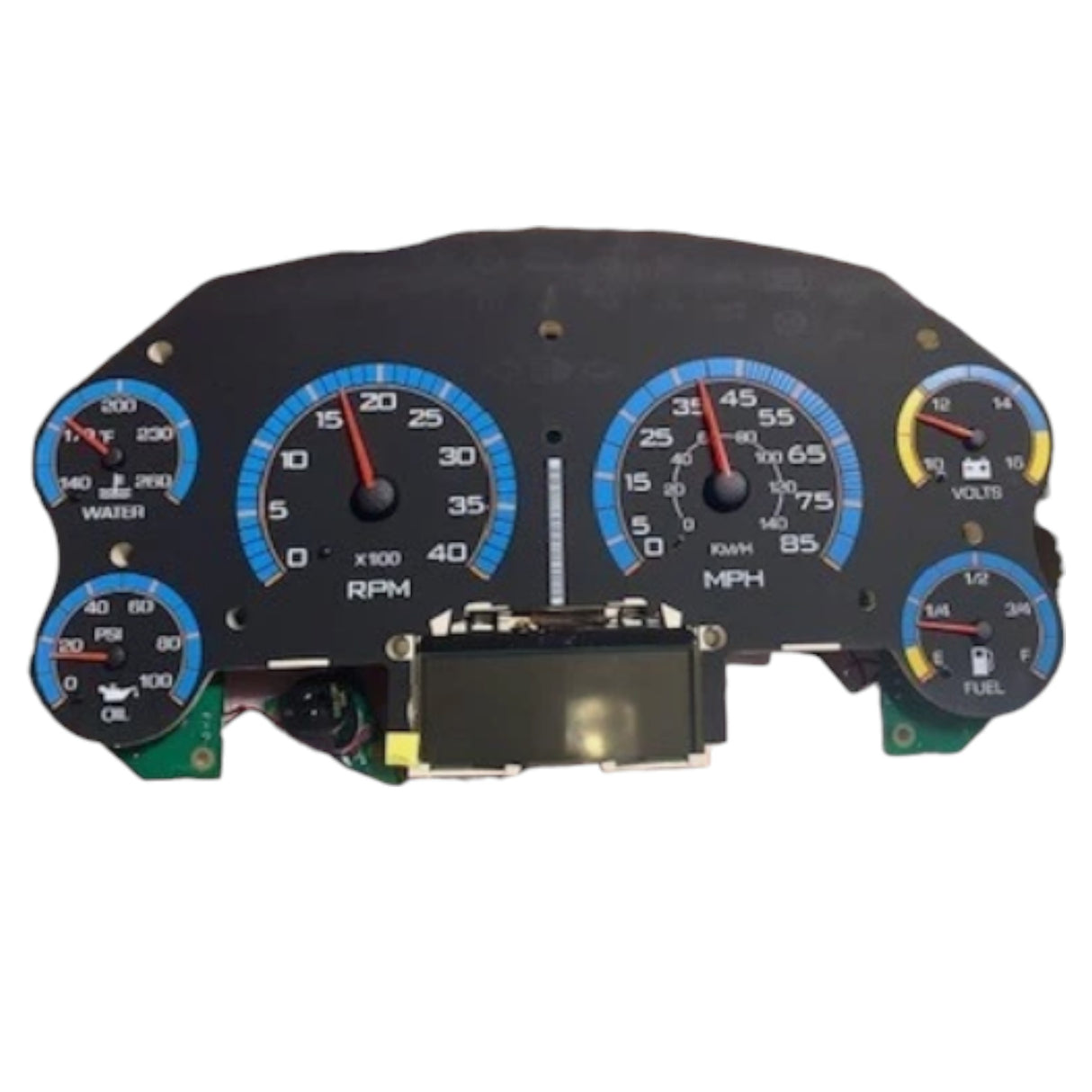 2602893C91 Navistar Cluster Instrument Ctr Mdgl Bl