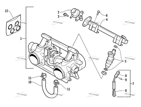 3005-903 Arctic Cat Throttle Body Assembly - Truck To Trailer