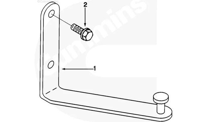 3282195 Cummins Throttle Control Bracket - Truck To Trailer