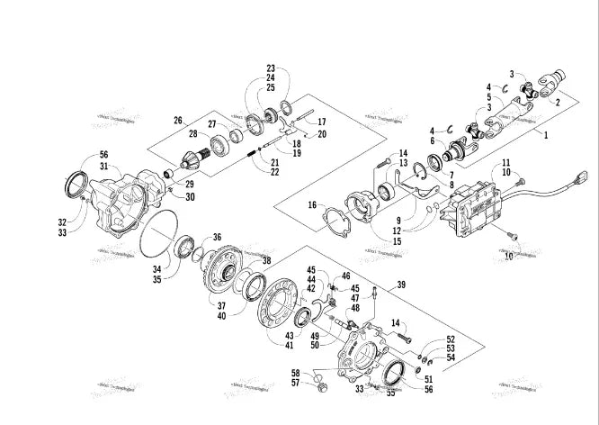 0502-752 Arctic Cat Gearcase Front (4.0)-ASSY(650) - Truck To Trailer