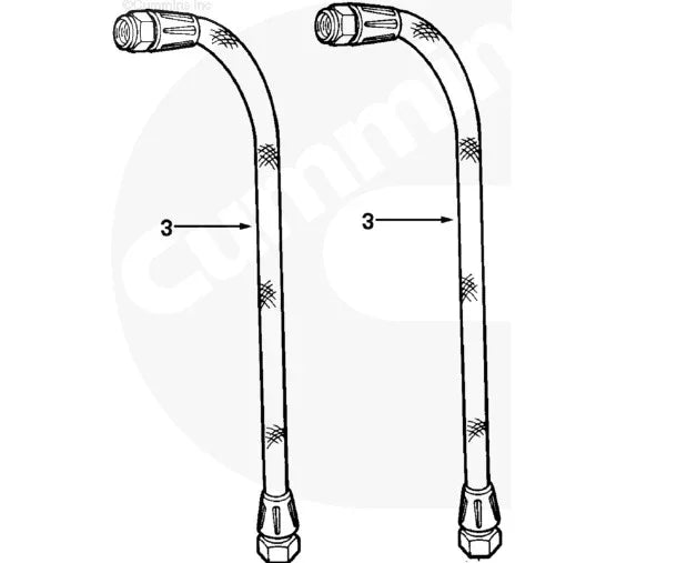 3348915 Cummins Flexible Hose - Truck To Trailer