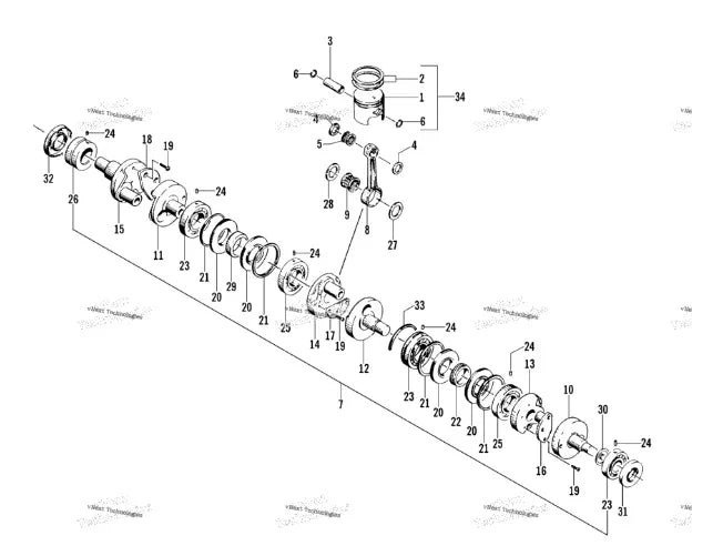 3005-359 Arctic Cat Crankshaft Assembly for 2000 ZRT 600 - Truck To Trailer