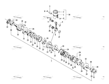 3005-359 Arctic Cat Crankshaft Assembly for 2000 ZRT 600 - Truck To Trailer