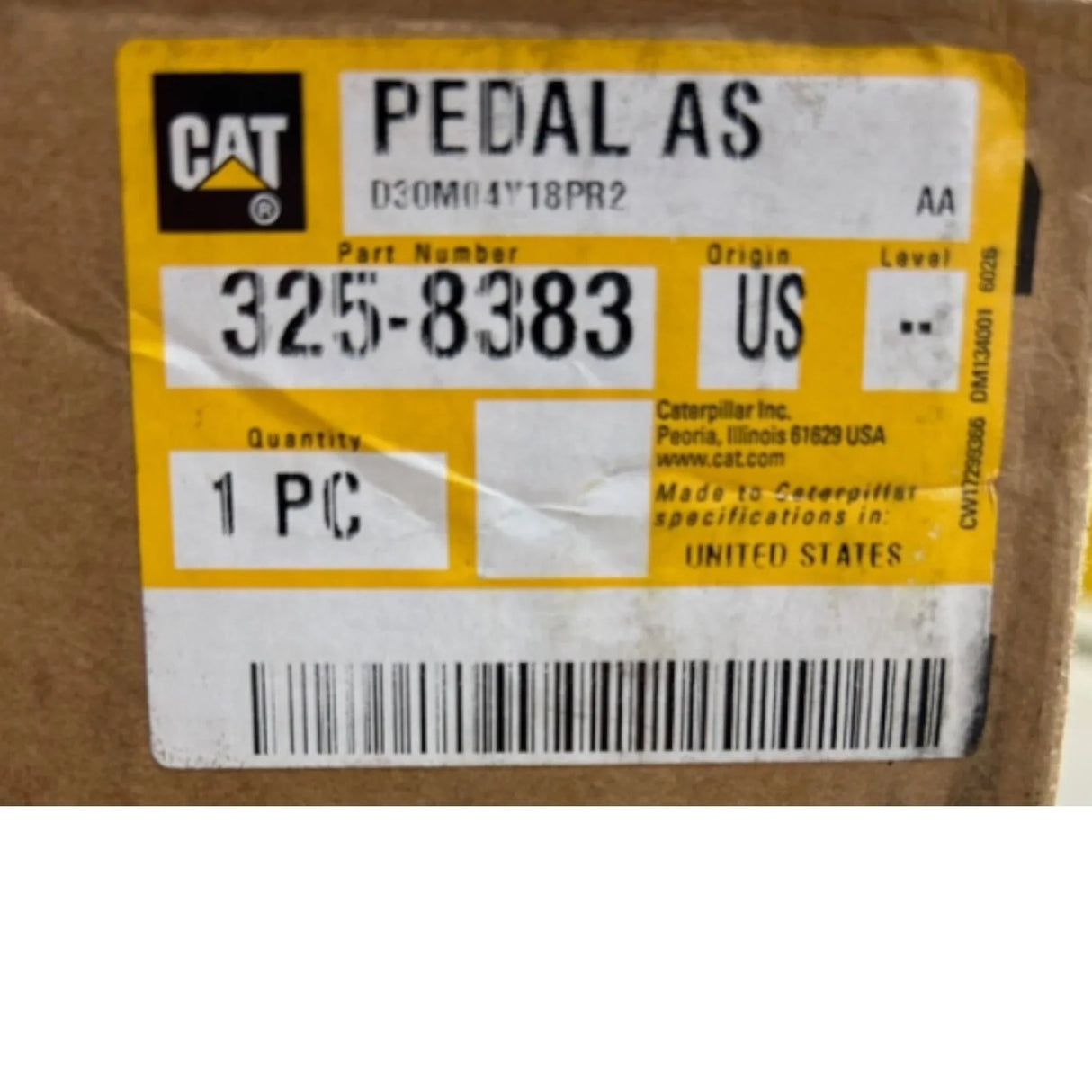325-8383 CAT Governor Pedal - Truck To Trailer