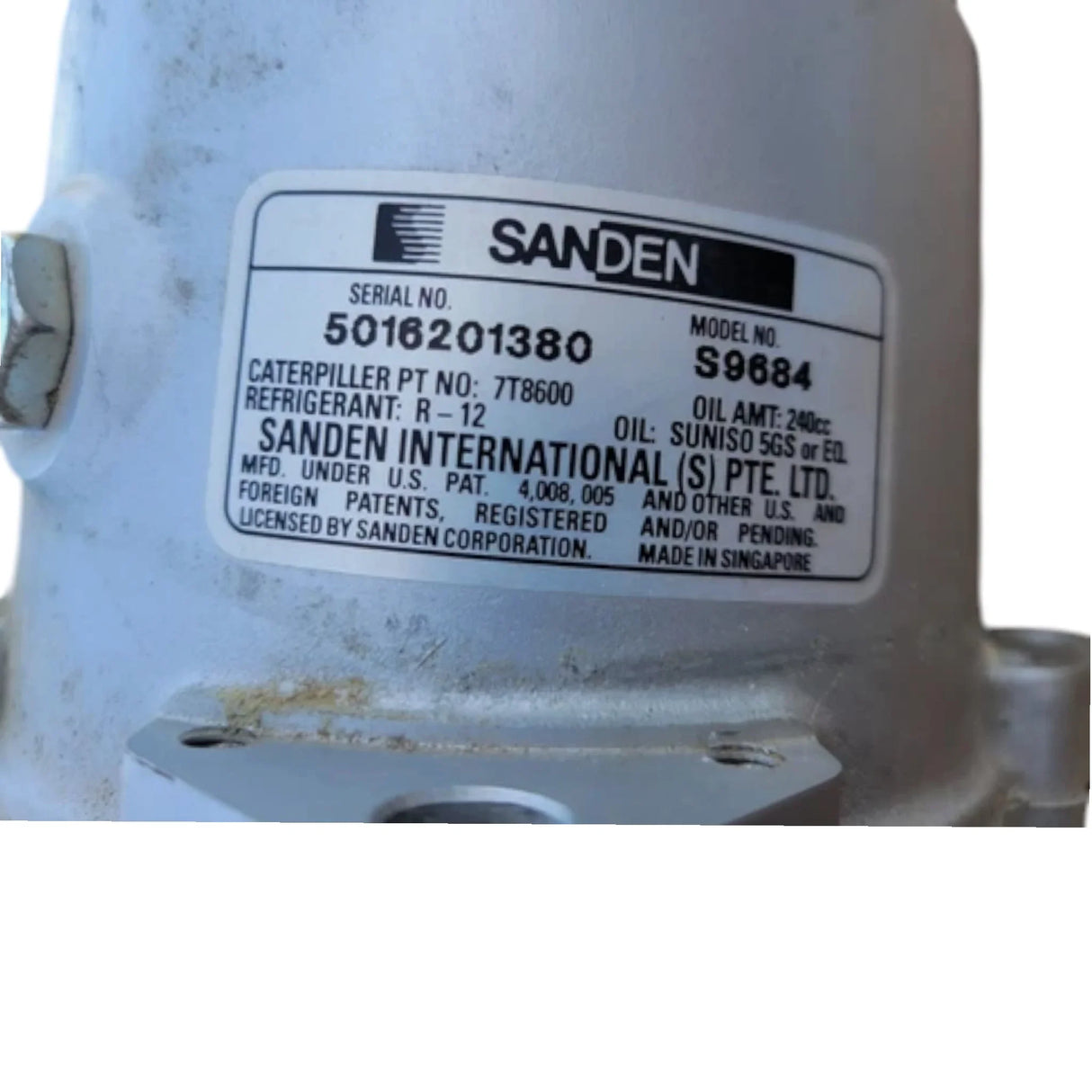 7T-8600 CAT Refrigerant Compressor - Truck To Trailer