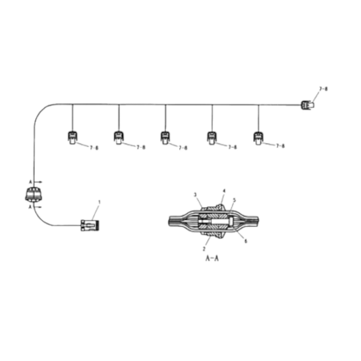 153-8920 CAT Electronic Control Wiring Harness - Truck To Trailer
