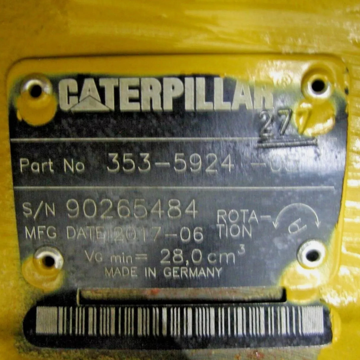 353-5924 CAT Motor GP-PSV - Truck To Trailer