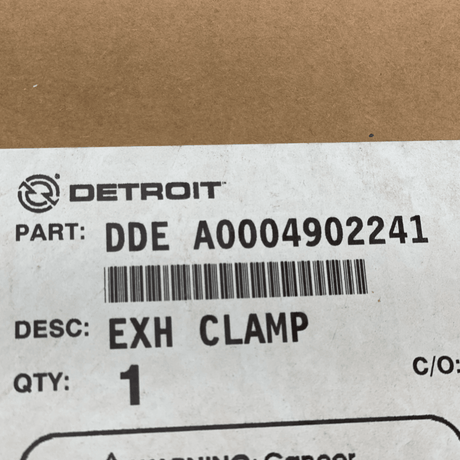 A0004902241 Oem Detroit Diesel Exh Clamp - Truck To Trailer