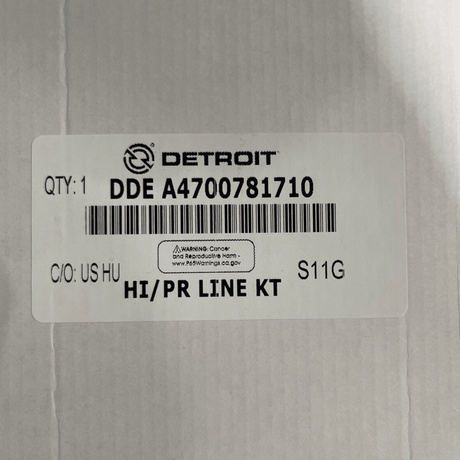 A4700781710 Genuine Detroit Diesel High-Pressure Fuel Line - Truck To Trailer