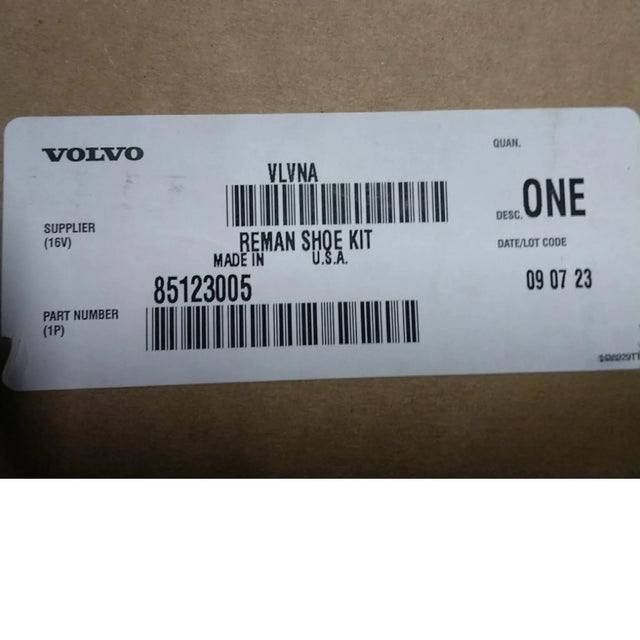 85123005 Genuine Mack Brake Shoe Kit - Truck To Trailer