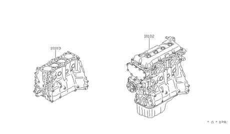 10103-F4302 Genuine Nissan Short Block