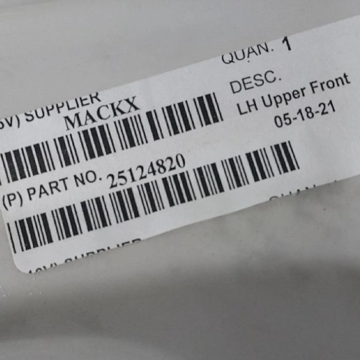 25124820 Genuine Mack Reinforcement - Truck To Trailer
