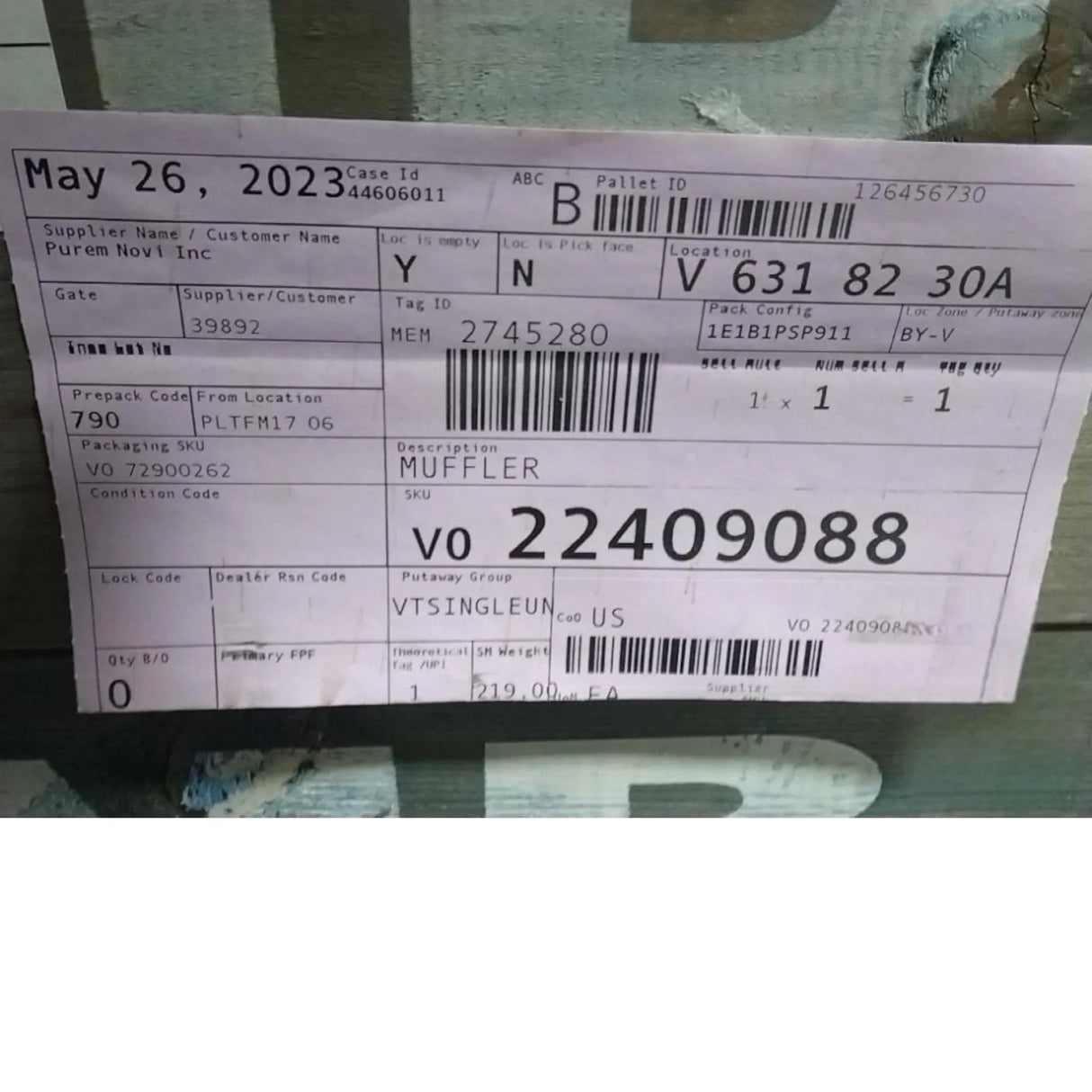 22409088 Genuine Mack Muffler - Truck To Trailer