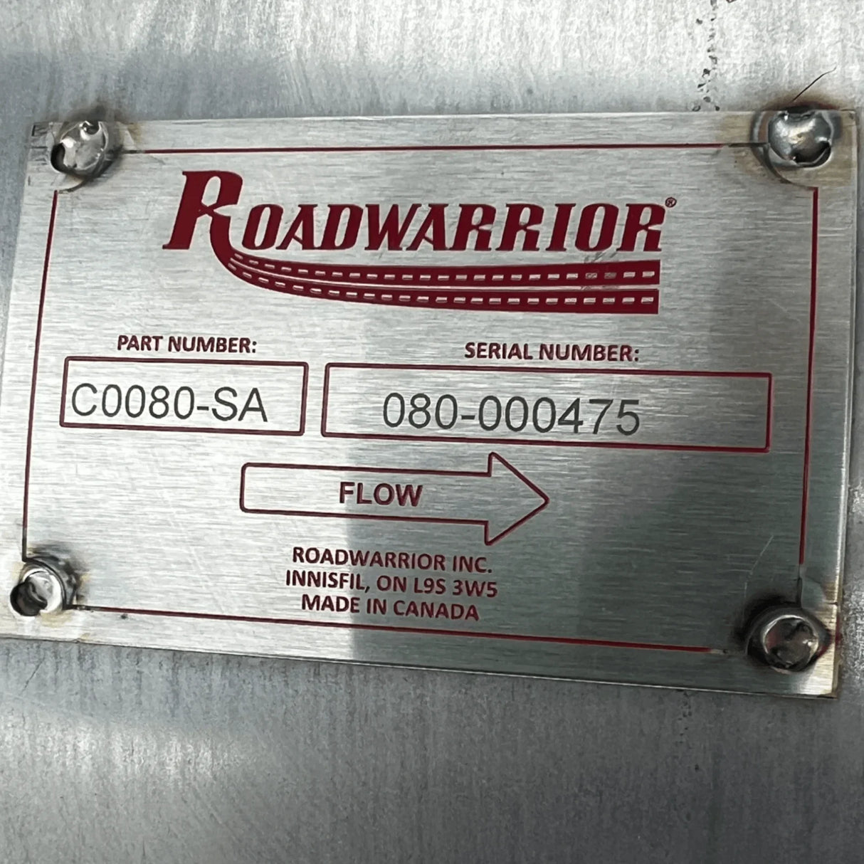 C0080-SA Roadwarrior DPF Diesel Particulate Filter For Detroit Diesel - Truck To Trailer