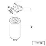 Cummins 142784 Fuel Filter Head - Truck To Trailer