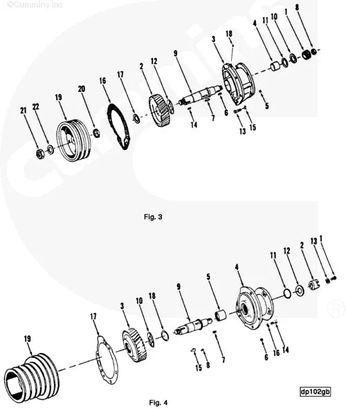 Cummins 202532 Accessory Drive Pulley Key Truck To Trailer