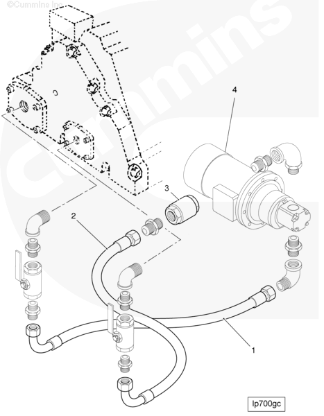 Cummins 3424683 Check Valve - Truck To Trailer