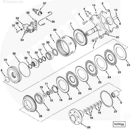 Cummins 3517280 Retaining Ring - Truck To Trailer