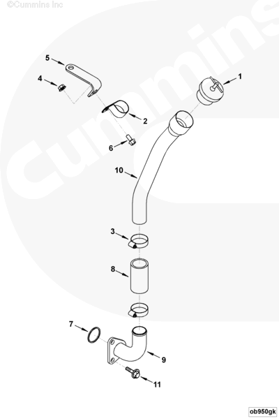Cummins 3917569 Oil Filler Tube - Truck To Trailer