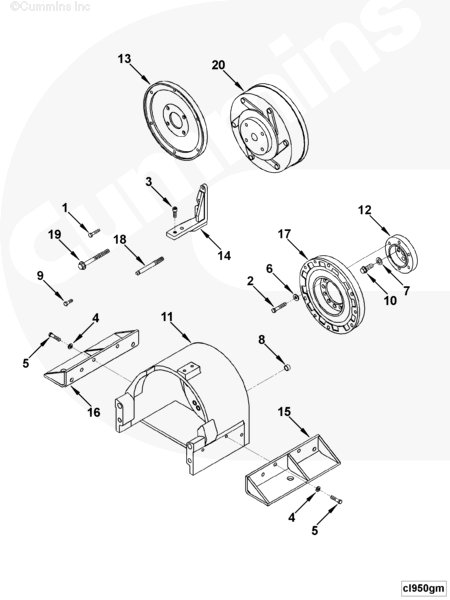 Cummins 3920563 Drive Coupling Adapter - Truck To Trailer