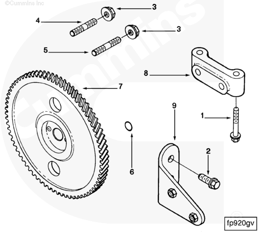 Cummins 3922672 Fuel Pump Support - Truck To Trailer