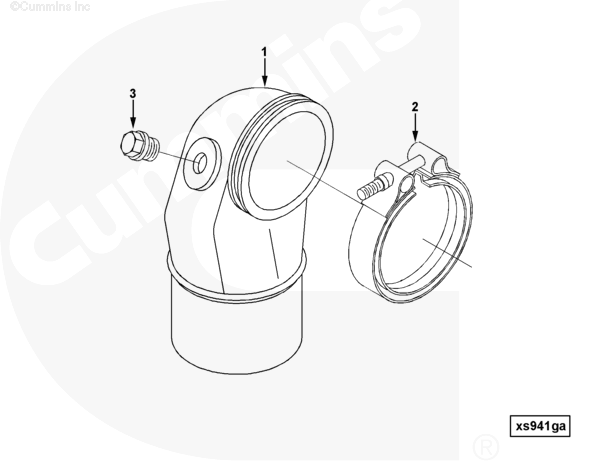 Cummins 3928293 Exhaust Outlet Connection - Truck To Trailer