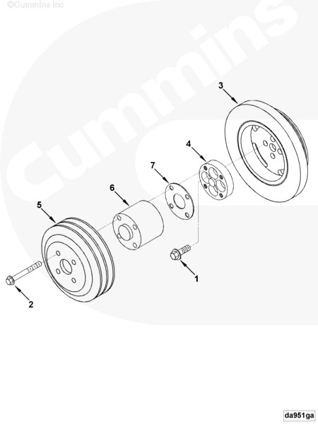 Cummins 3930958 Crankshaft Pulley - Truck To Trailer