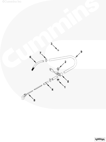 Cummins 3934576 Tube Brace - Truck To Trailer