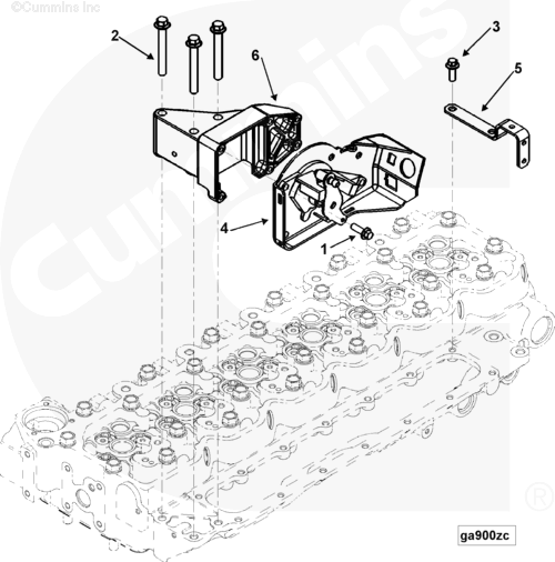 Cummins 3942625 Cable Bracket - Truck To Trailer