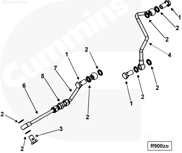 Cummins 3943181 Fuel Supply Tube - Truck To Trailer