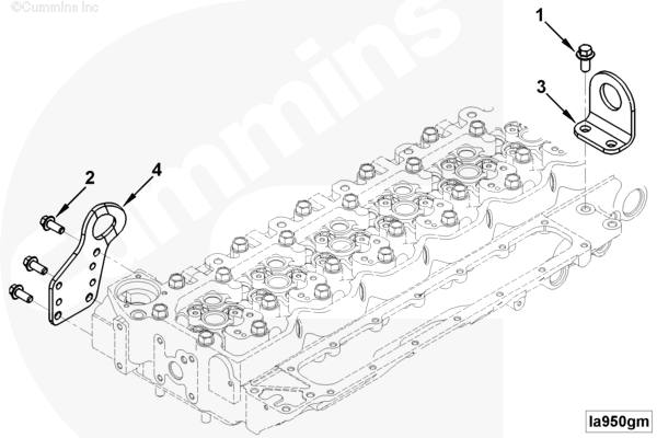 Cummins 3943216 Engine Lifting Bracket - Truck To Trailer