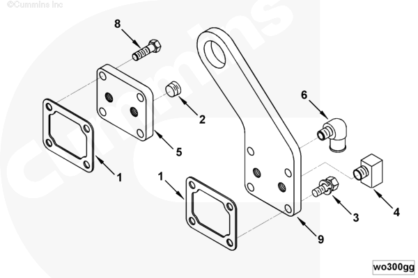 Cummins 4000638 Lifting Bracket - Truck To Trailer