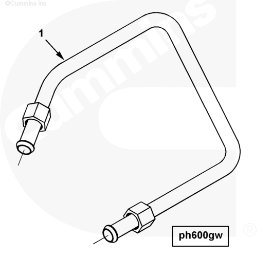 Cummins 4000920 Fuel Supply Tube - Truck To Trailer